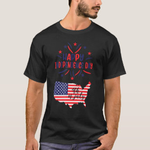 Camiseta Feliz Dia Da Independência 4 De Julho De 2021 Ban