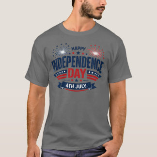 Camiseta Feliz Dia da Independência 4 de Julho Patriótico