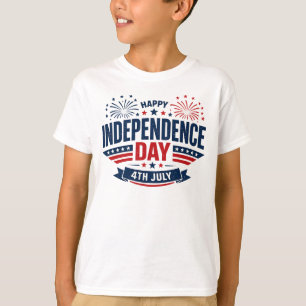 Camiseta Feliz Dia da Independência 4 de Julho Patriótico