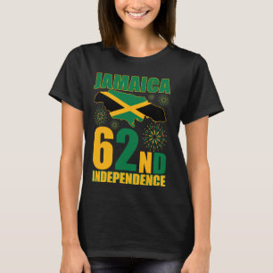 Camiseta Feliz Dia da Independência Jamaica Desde 1962 Orgu