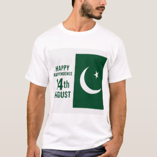 Camiseta Feliz Dia da Independência no Paquistão - 14 agost