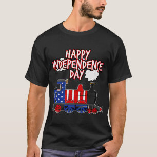 Camiseta Feliz Dia da Independência Treinar Bandeira Americ
