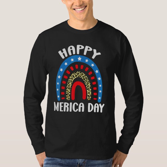 Camiseta Feliz Dia da Mérica 4 de julho (Frente)