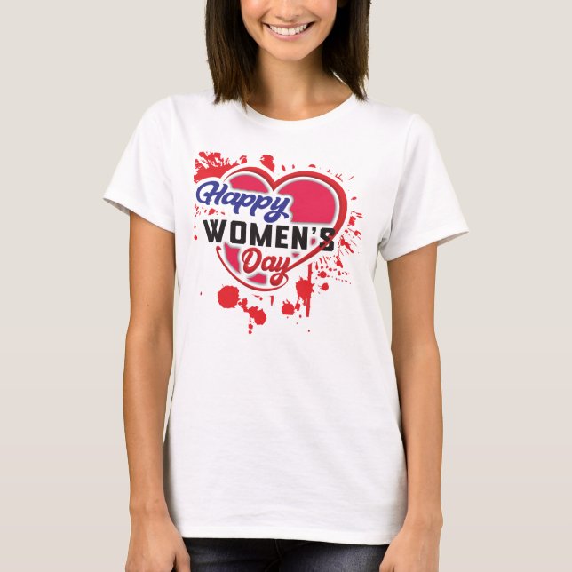 Camiseta Feliz Dia da Mulher - Marcha feminina Vota feminis (Frente)