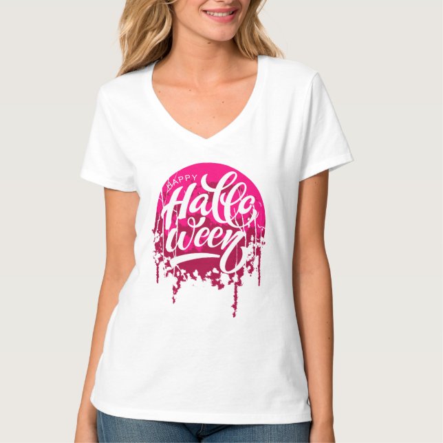 Camiseta Feliz Dia da Noite das Bruxas (Frente)