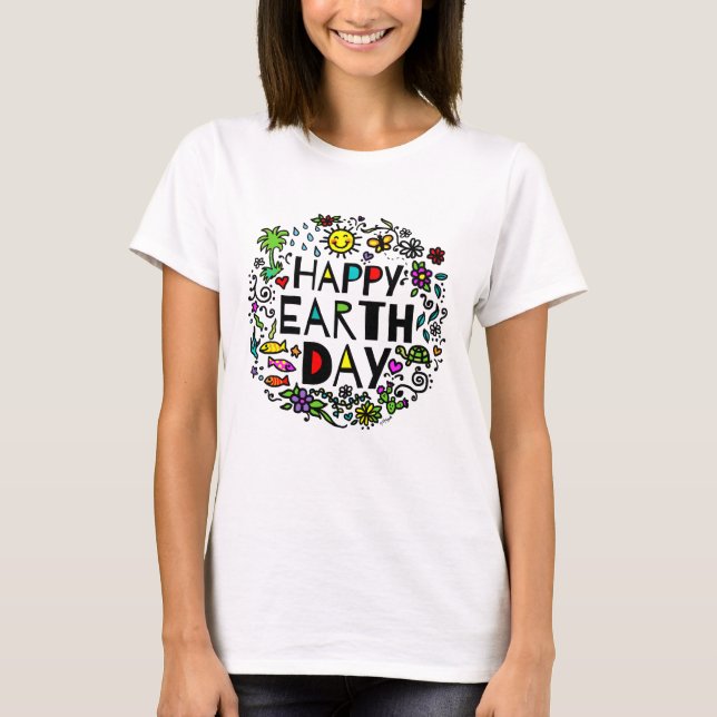 Camiseta Feliz Dia da Terra (Frente)