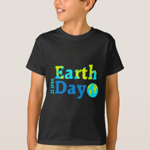 Camiseta Feliz Dia da Terra 2025 Oferece Crianças do Dia da