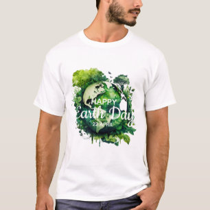 Camiseta Feliz dia da terra celebração 2026