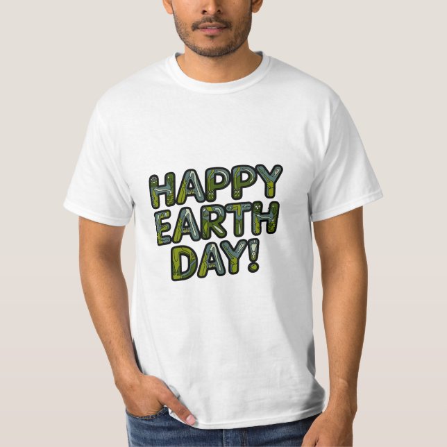 Camiseta Feliz Dia da Terra - Celebrar Nosso Planeta (Frente)