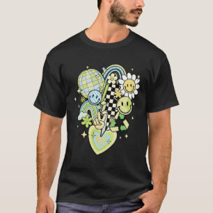 Camiseta Feliz Dia da Terra Sorria Sorriso Rosto Arco-Íris