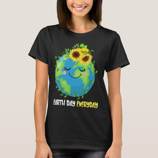 Camiseta Feliz Dia da Terra Todos os dias 2023 (Frente)