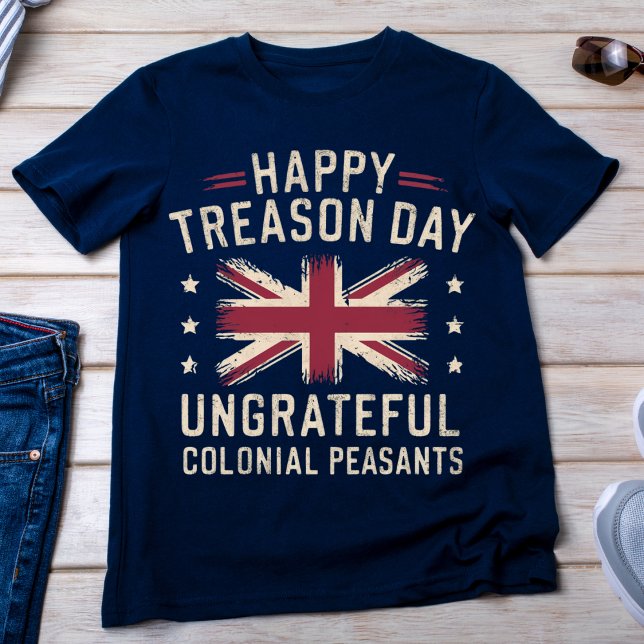 Camiseta Feliz Dia da Traição Engraçado 4 de julho (Criador carregado)