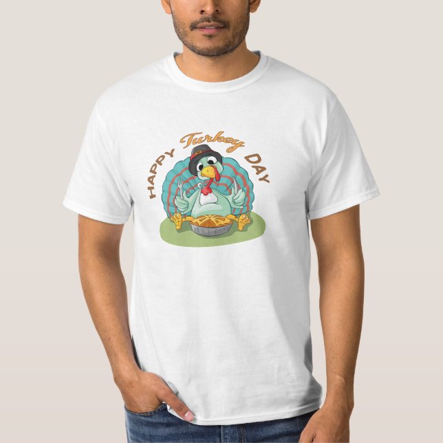 Camiseta Feliz dia da turquia (Frente)