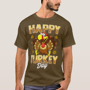 Camiseta Feliz Dia da Turquia Cura do outono da Turquia