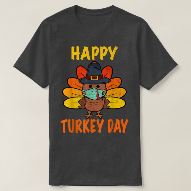 Camiseta Feliz Dia da Turquia Engraçado Ação de Graças 2022 (Frente do Design)