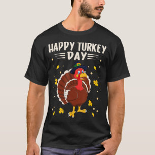 Camiseta Feliz Dia Da Turquia Peregrinação Turquia Pela Açã