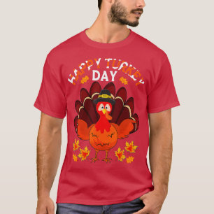 Camiseta Feliz Dia Da Turquia Peregrinação Turquia Pela Açã