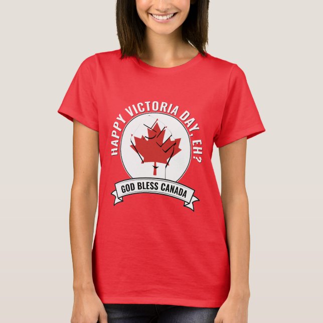 Camiseta FELIZ DIA DA VITÓRIA, NÃO É? Canadá (Frente)