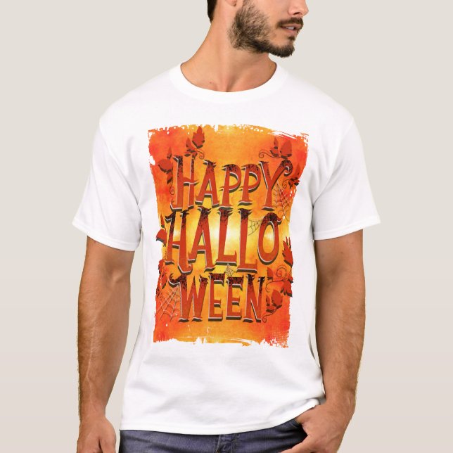 Camiseta Feliz Dia das Bruxas (Frente)