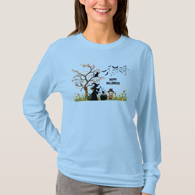 Camiseta Feliz Dia das Bruxas (Frente)