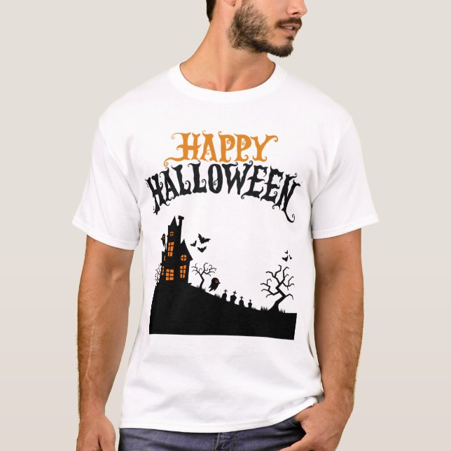 Camiseta Feliz Dia das Bruxas (Frente)