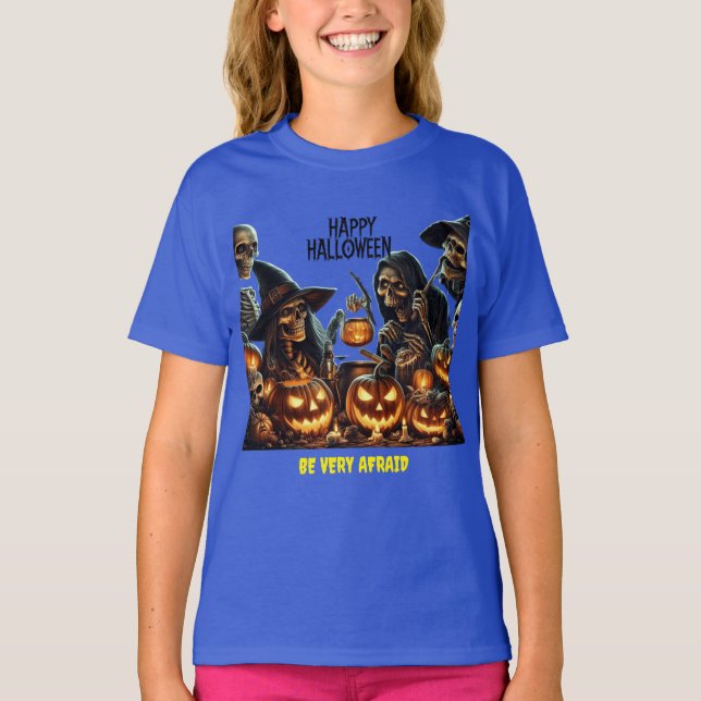 Camiseta Feliz Dia das Bruxas (Frente)