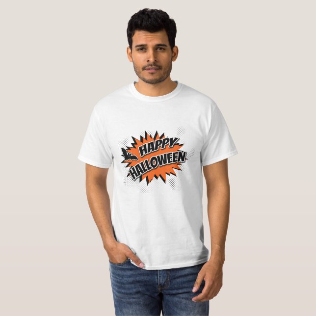Camiseta Feliz Dia das Bruxas (Frente Completa)