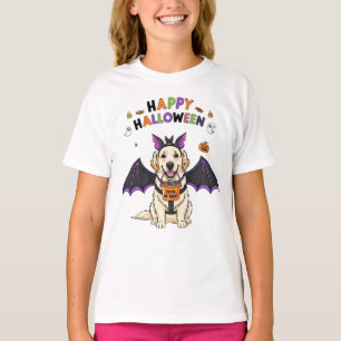 Camiseta Feliz Dia das Bruxas, Bat-Trick ou Treat Girls"