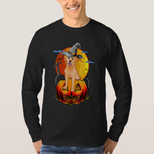 Camiseta Feliz Dia das Bruxas Cães Retriever Golden Hallowe