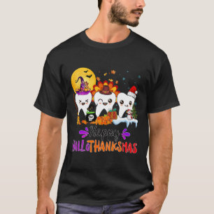 Camiseta Feliz Dia das Bruxas de Halloween de Hallothanksma
