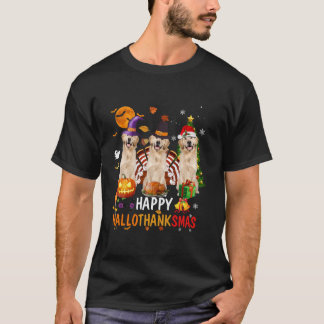 Camiseta Feliz Dia das Bruxas do Ouro de Hallothanksmas
