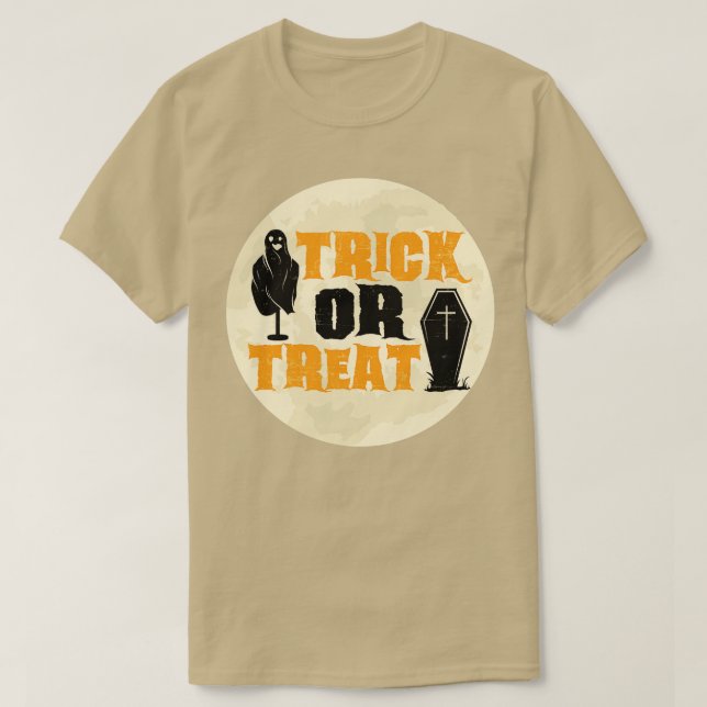 Camiseta Feliz Dia das Bruxas Engraçado, Lua do Dia das Bru (Frente do Design)