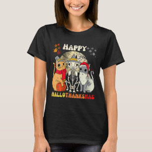 Camiseta Feliz Dia das Bruxas Felizes de Hallothanksmas