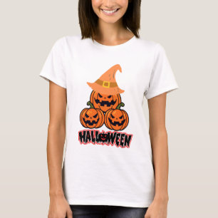 Camiseta Feliz Dia das Bruxas Fofa Feminina