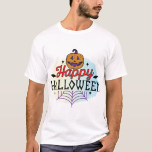 Camiseta Feliz Dia das Bruxas, Halloween, Assustador, Fanta