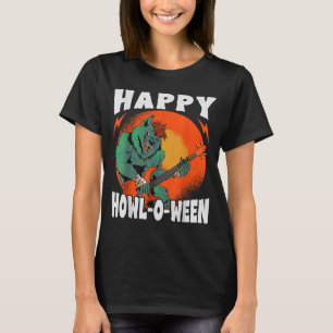 Camiseta Feliz Dia das Bruxas - Lobisomem Assustador - Hall