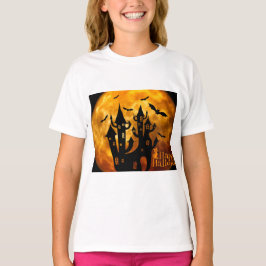 Camiseta Feliz Dia das Bruxas (Lua Cheia)