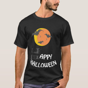 Camiseta Feliz Dia das Bruxas Negro