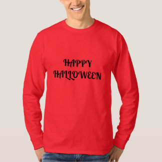 Camiseta Feliz Dia das Bruxas Negro Laranja