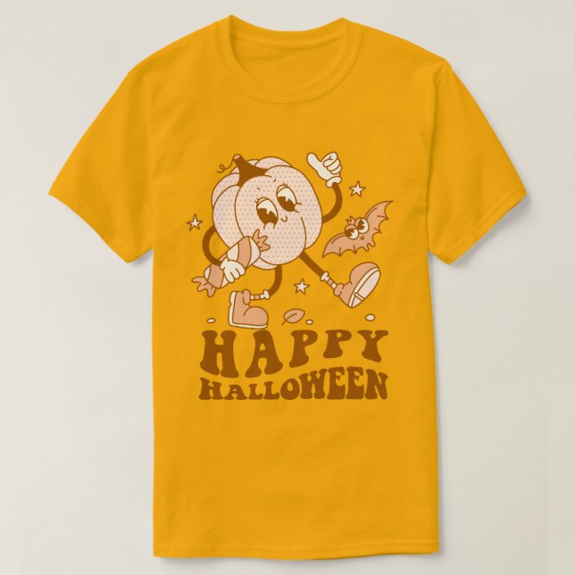 Camiseta Feliz Dia das Bruxas| Pumpkin da Bolinhas (Frente do Design)