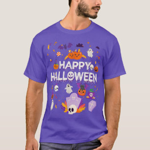 Camiseta Feliz Dia das Bruxas, Retron Kids Boo Ghost Pumpki