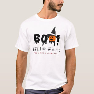 Camiseta Feliz Dia das Bruxas Spooky Jack-o'-lanterna