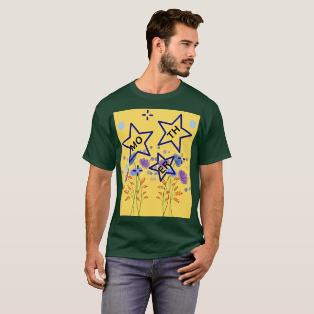 CAMISETA FELIZ DIA DAS MÃES  (Frente Completa)