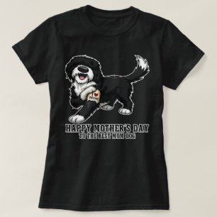 Camiseta Feliz Dia das Mães OvelhaPoodle Mãe Cachorro