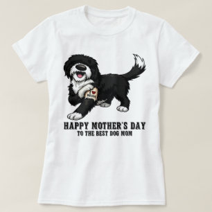 Camiseta Feliz Dia das Mães OvelhaPoodle Mãe Cachorro