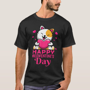 Camiseta Feliz Dia das Meowentines Dia de os namorados de C