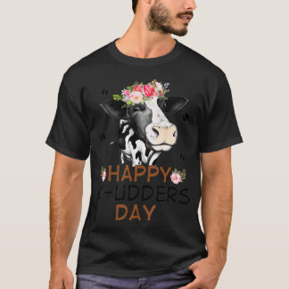 Camiseta Feliz Dia das Mudanças Engraçado Vaca Farmadora Mo