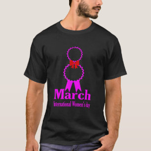 Camiseta Feliz Dia Das Mulheres 8 De Março De 2022