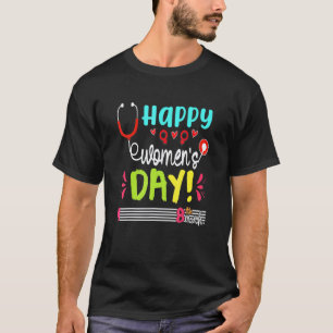 Camiseta Feliz Dia das Mulheres 8 de Março de 2022 Enfermei