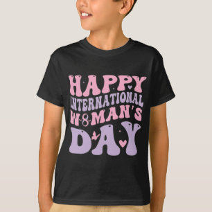 Camiseta Feliz Dia das Mulheres Design Retro